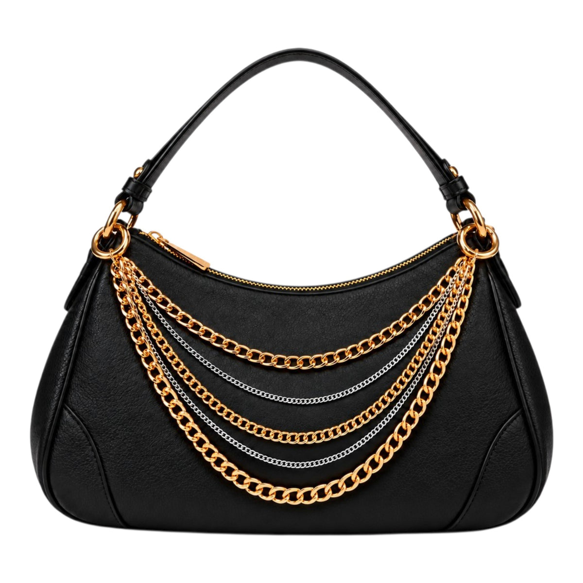 5 Layer Gold Silver Purse Chain Bag Charm