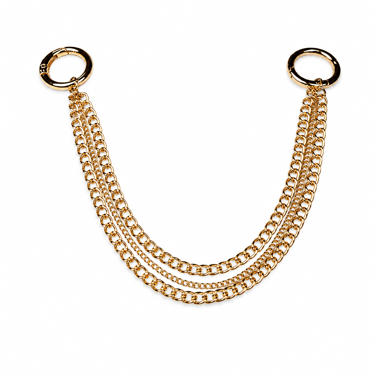 3 Layer Gold Chain Swag Bag Charm