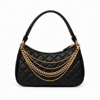 Gold 5 Chain Swag Bag Charm