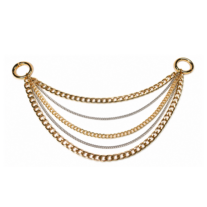 5 Layer Gold Silver Purse Chain Bag Charm